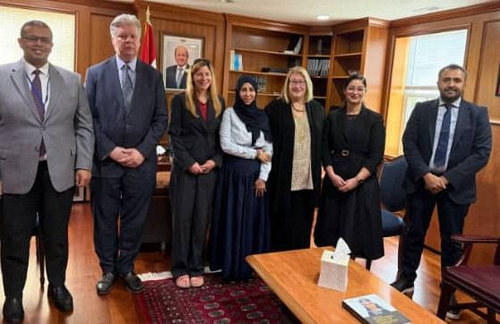 Minister of Planning Holds Separate Meetings with Save the Children UK and Amideast to Strengthen Education and Capacity-Building Partnerships